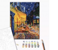 Paint by numbers BRUSHME, 40x50 cm, night cafe in Arles, Vincent van Gogh, 1 pcs.