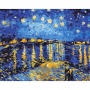 Malowanie po numerach BRUSHME, 40x50 cm, gwiaździsta noc nad Rona, Vincent van Gogh, 1 szt., Produkty kreatywne, Artykuły szkolne