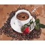 Malowanie po numerach BRUSHME, 40x50 cm, kawa z odrobiną romansu, 1 szt., Produkty kreatywne, Artykuły szkolne