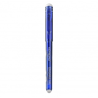 Długopis wymazywalny KEYROAD, 0,7mm, niebieski, pakowany w display, Długopisy, Artykuły do pisania i korygowania