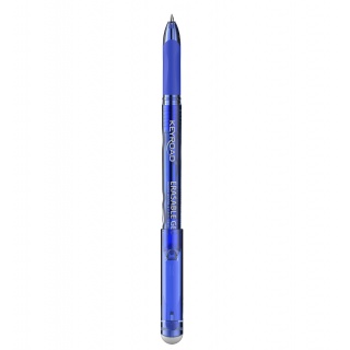 Długopis wymazywalny KEYROAD, 0,7mm, niebieski, pakowany w display, Długopisy, Artykuły do pisania i korygowania