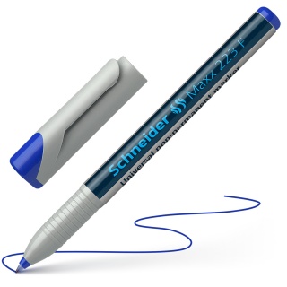 Marker uniwersalny SCHNEIDER Maxx 223 F, 0,7mm, niebieski, Markery, Artykuły do pisania i korygowania