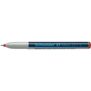 Marker uniwersalny SCHNEIDER Maxx 221 S, 0,4mm, czerwony, Markery, Artykuły do pisania i korygowania