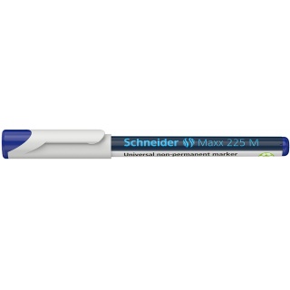 Foliopis niepermanentny SCHNEIDER Maxx 225 M, niebieski, Markery, Artykuły do pisania i korygowania