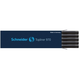 Wkład do cienkopisu SCHNEIDER Topliner 970, 0,4mm, czarny, Cienkopisy, Artykuły do pisania i korygowania
