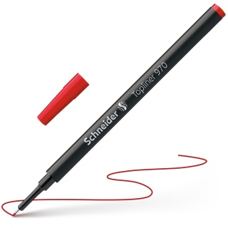 Wkład do cienkopisu SCHNEIDER Topliner 970, 0,4mm, czerwony, Cienkopisy, Artykuły do pisania i korygowania