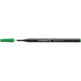 Wkład do cienkopisu SCHNEIDER Topliner 970, 0,4mm, zielony, Cienkopisy, Artykuły do pisania i korygowania