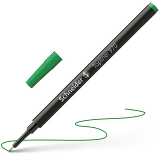 Wkład do cienkopisu SCHNEIDER Topliner 970, 0,4mm, zielony, Cienkopisy, Artykuły do pisania i korygowania