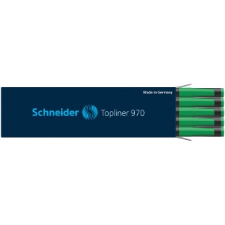 Wkład do cienkopisu SCHNEIDER Topliner 970, 0,4mm, zielony, Cienkopisy, Artykuły do pisania i korygowania