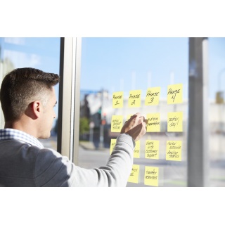 Karteczki samoprzylepne POST-IT Super Sticky, 76x76mm, 90 kart./bloczek, 12 + 12 bloczk&oacute;w GRATIS, kanarkowo ż&oacute;łte, Bloczki samoprzylepne, Papier i etykiety