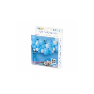GIRLANDA BALONOWA DIY BABY BLUE 65szt., Bannery, girlandy, Art. na okazje i przyjęcia
