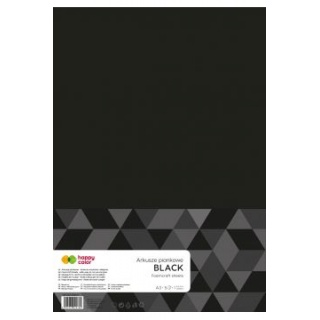 ARKUSZE PIANKOWE A3 5ark.CZARNE HAPPY COLOR, Papiery kreatywne, Papier