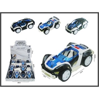 AUTO POLICJA 12CM NAPED 4-RODZAJE 2066-1, Pojazdy, Zabawki