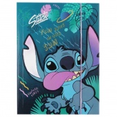 TECZKA TEKTUROWA A4 Z GUMKĄ WZÓR 3 STITCH, Teczki tekturowe, Organizacja dokumentów