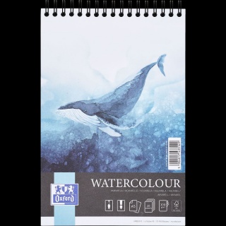 BLOK AKWARELA OXFORD ARTISTIC SPIRALA A5 20K.300gr, Bloki biurowe, Zeszyty i bloki