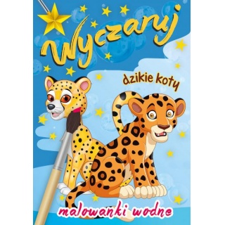 WYCZARUJ DZIKIE KOTY, Kolorowanki, Książeczki