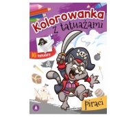 KOLOROWANKA Z TATUAŻEM - PIRACI, Kolorowanki, Książeczki