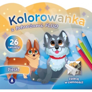 FLUO - PIESKI, Kolorowanki, Książeczki