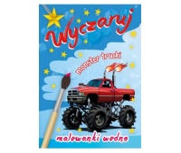 WYCZARUJ MONSTER TRUCKI, Kolorowanki, Książeczki