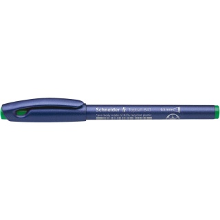 Pióro kulkowe SCHNEIDER Topball 847, 0,5 mm, zielone, Pióra, Artykuły do pisania i korygowania