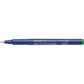 Pióro kulkowe SCHNEIDER Topball 847, 0,5 mm, zielone, Pióra, Artykuły do pisania i korygowania