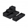Set of containers MOXOM Modular Trays, 250x170x65mm, 7 pcs, black