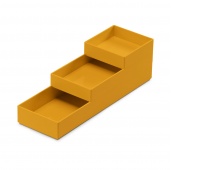 Set of containers MOXOM Modular Tray, 250x80x55mm, 3 pcs, yellow