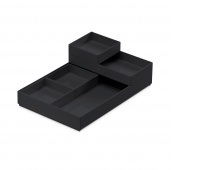 Set of containers MOXOM Modular Tray, 250x170x35mm, 5 pcs, black