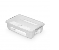 Pojemnik MOXOM PrimeStore Bedroller, z kółkami, 580x390x165mm, 25l, transparentny, Pudła, Wyposażenie biura