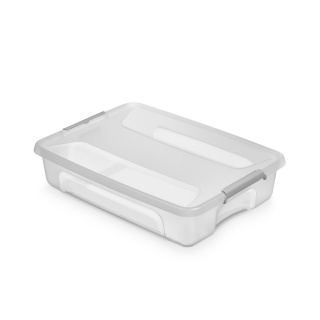 Pojemnik MOXOM PrimeStore Underbed, 800x600x175mm, 61l, transparentny, Pudła, Wyposażenie biura