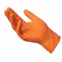 Rękawice nitrylowe bezpudrowe, MAXTER 7.0, 100 szt., rozmiar M, pomarańczowe, Rękawice, Ochrona indywidualna