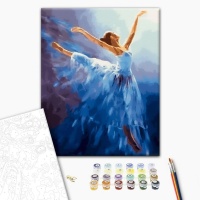 Paint by numbers BRUSHME, 40x50 cm, air ballerina, 1 pcs.