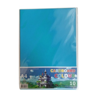PROMOCJA KARTON KOLOR MIX A4 10 kartek JEDNOSTRON, Brystole, kartony, Papier