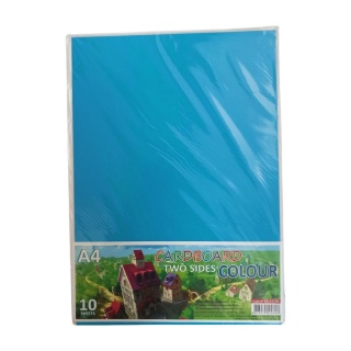 PROMOCJA KARTON KOLOR MIX A4 10 kartek DWUSTRONNY, Brystole, kartony, Papier