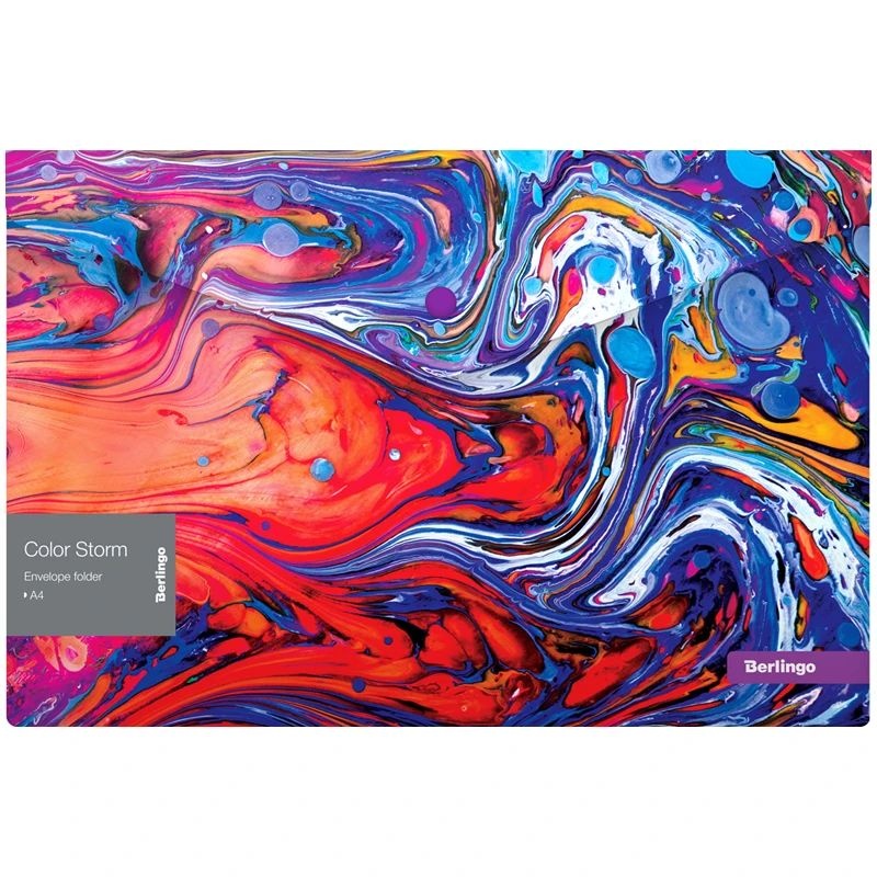 BERLINGO TECZKA KOPERTOWA "Color Storm" A4, Teczki kopertowe, Organizacja dokumentów