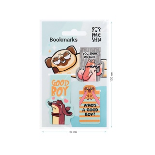 MESHU MAGNET.ZAKŁADKI DO KSIĄŻEK "GOOD BOY" /3/, Zakładki indeksujące, Galanteria papiernicza