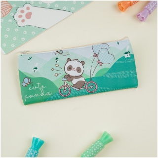 MESHU PIÓRNIK SASZETKA "CUTE PANDA" EKO SKÓRA, Piórniki, Tekstylia