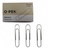SPINACZE 50mm 100szt  (100), Spinacze, Galanteria biurowa