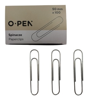 SPINACZE 50mm 100szt  (100), Spinacze, Galanteria biurowa