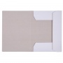 Folder with ruber band OFFICE PRODUCTS Premium, cardboard, A4, 350 gsm, 3-flaps, white