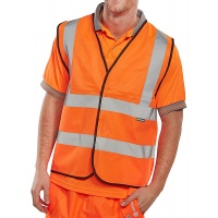 Warning vest BEESWIFT, size S, orange