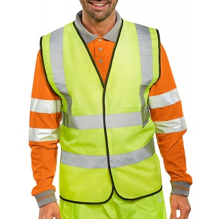 Kamizelka ostrzegawcza BEESWIFT, rozm. 4XL, żółta, Kamizelki, Ochrona indywidualna