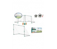Zestaw piłkarski 2w1 z bramką max 108x46,5x68cm, Sport i rekreacja, Zabawki