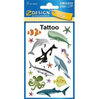 NAKLEJKI TATUAŻ 56765, Naklejki, Art. kreatywne