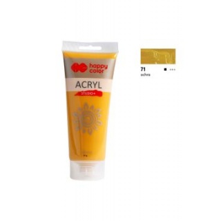 FARBA AKRYLOWA STUDIO 200ML H.COLOR OCHRA, Farby, Plastyka