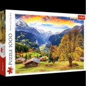 Puzzle 1000 - Malownicza alpejska wioska !!