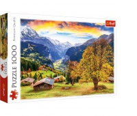 Puzzle 1000 - Malownicza alpejska wioska !!, 1000 element&oacute;w, Puzzle