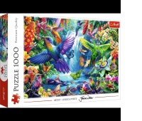 Puzzle 1000 - Kolibry w tropikach !!