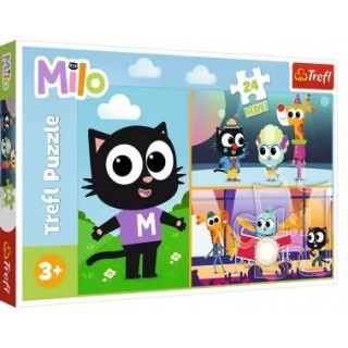Puzzle 24 Maxi - Przygody malego Kotka Milo !!, Maxi, Puzzle