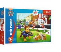 Puzzle 30 - Pieski w akcji !!, 30 element&oacute;w, Puzzle